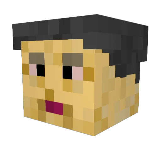 F0rek Minecraft avatar head, 3D render