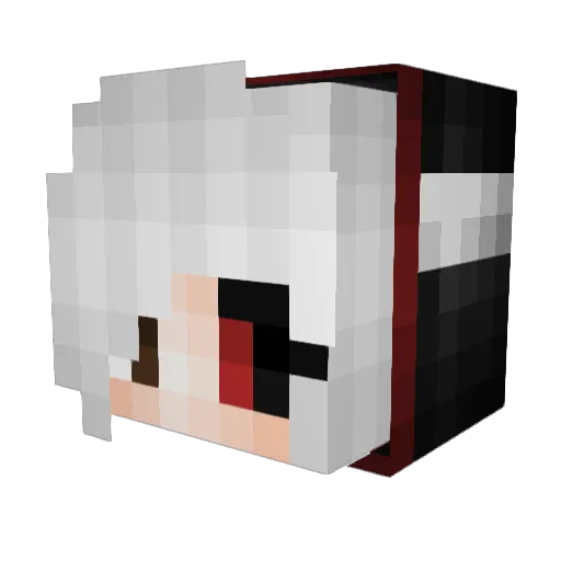 F0ur_0 Minecraft avatar head, 3D render
