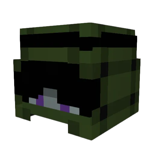 F0xYQ Minecraft avatar head, 3D render