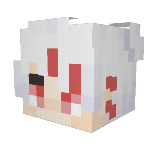 F0xy_btw Minecraft avatar head, 3D render