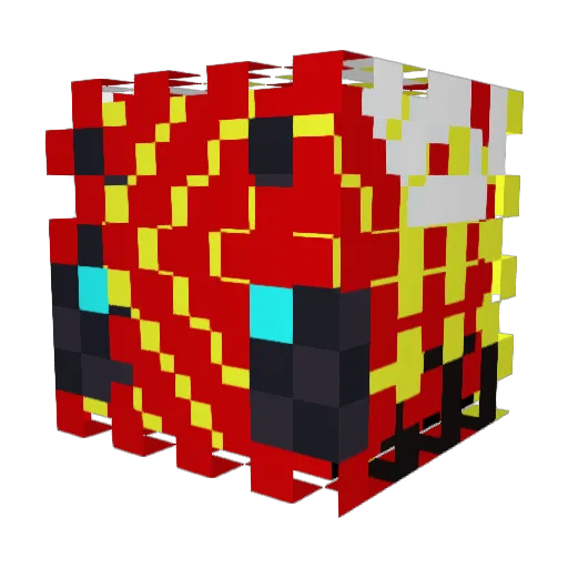 F103R3 Minecraft avatar head, 3D render