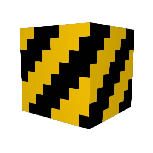 F111B Minecraft avatar head, 3D render