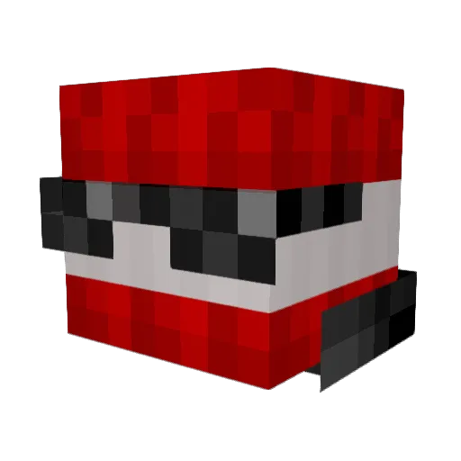 F1B3Rr Minecraft avatar head, 3D render