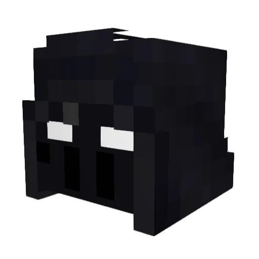 F1QW Minecraft avatar head, 3D render