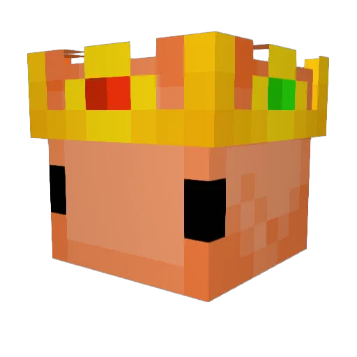 F1SH420 Minecraft avatar head, 3D render
