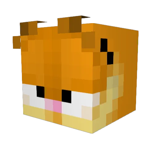 F1SHTACOS Minecraft avatar head, 3D render