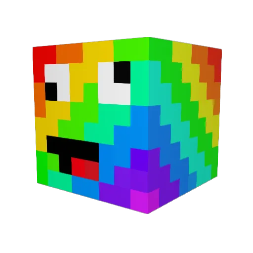 F1ai3bys Minecraft avatar head, 3D render
