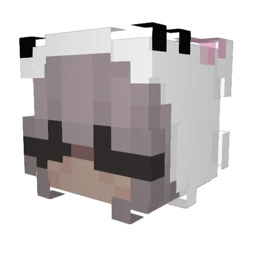 F1chh Minecraft avatar head, 3D render