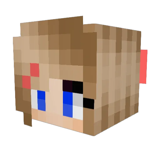F1killer Minecraft avatar head, 3D render