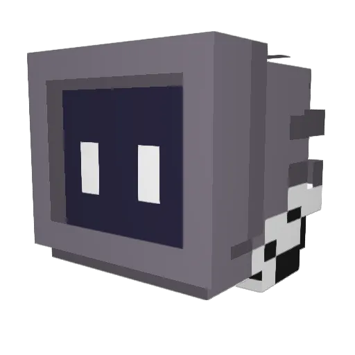 F1ld Minecraft avatar head, 3D render