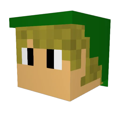 F1lthyT Minecraft avatar head, 3D render