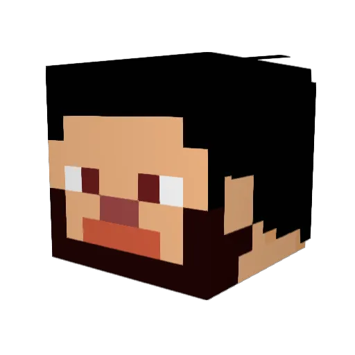 F1n4leSh4re Minecraft avatar head, 3D render