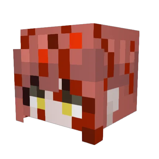F1ndekan0 Minecraft avatar head, 3D render