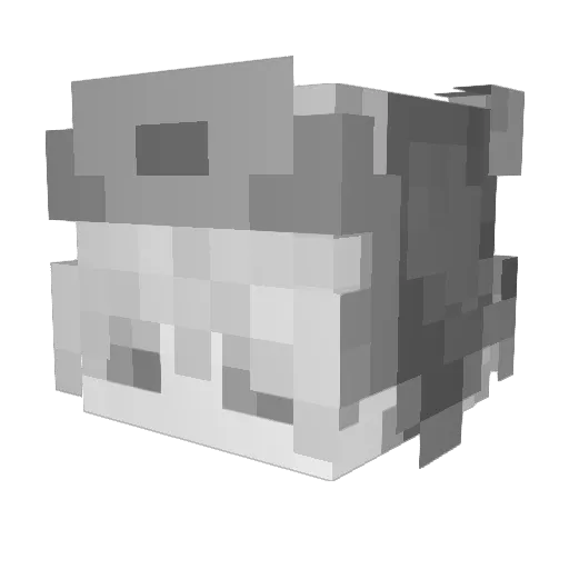 F1nlayMC Minecraft avatar head, 3D render