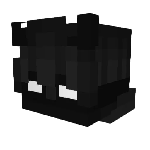F1pileKK Minecraft avatar head, 3D render