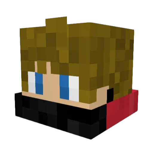 F1r5tone Minecraft avatar head, 3D render
