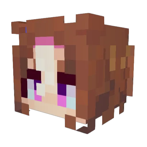 F1re_Warlord Minecraft avatar head, 3D render