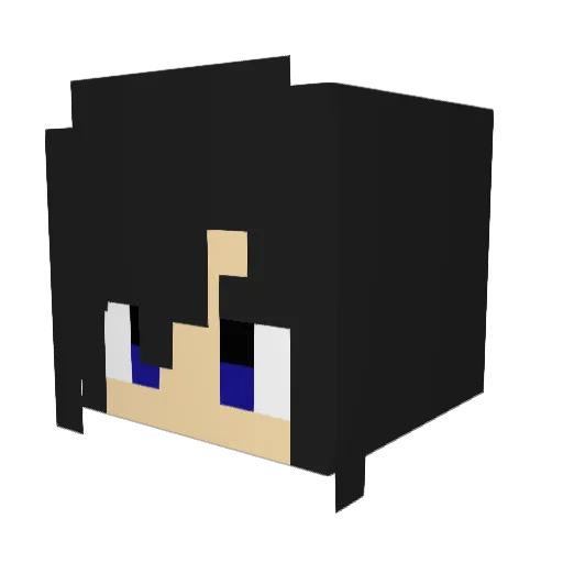 F1relord Minecraft avatar head, 3D render