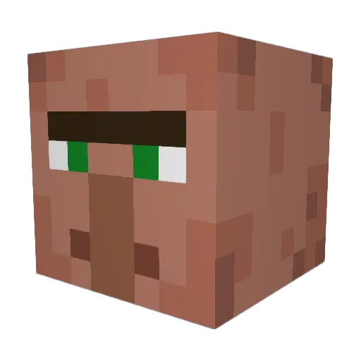 F1rez0 Minecraft avatar head, 3D render