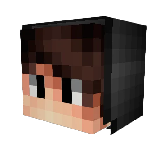 F1rst2 Minecraft avatar head, 3D render