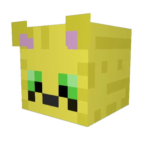 F1uffyLem0n Minecraft avatar head, 3D render