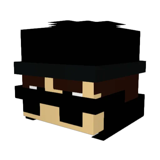 F1ummy Minecraft avatar head, 3D render
