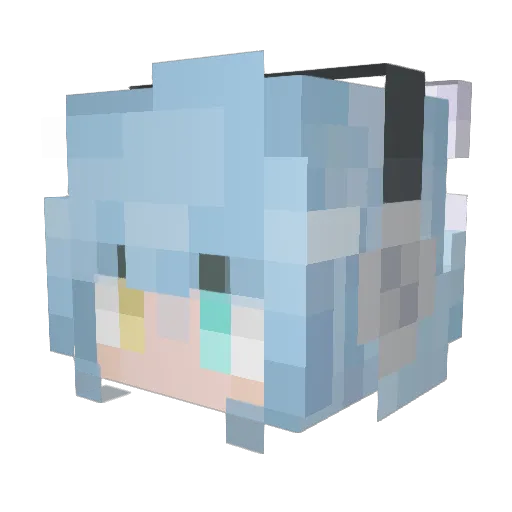 F1yMode Minecraft avatar head, 3D render