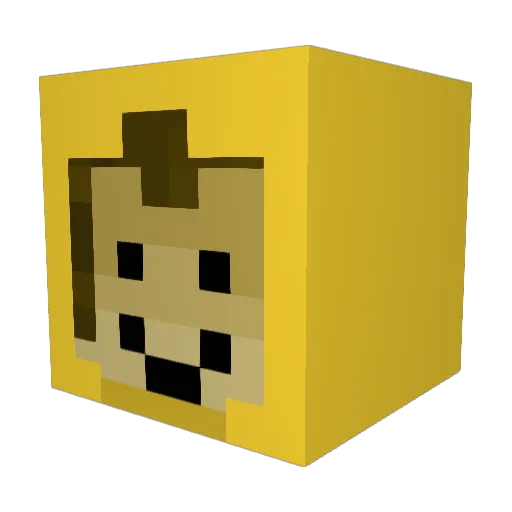 F1zzyMilk Minecraft avatar head, 3D render
