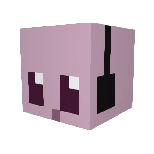 F22F8 Minecraft avatar head, 3D render