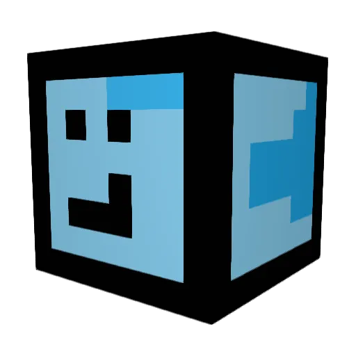 F2_Blade Minecraft avatar head, 3D render