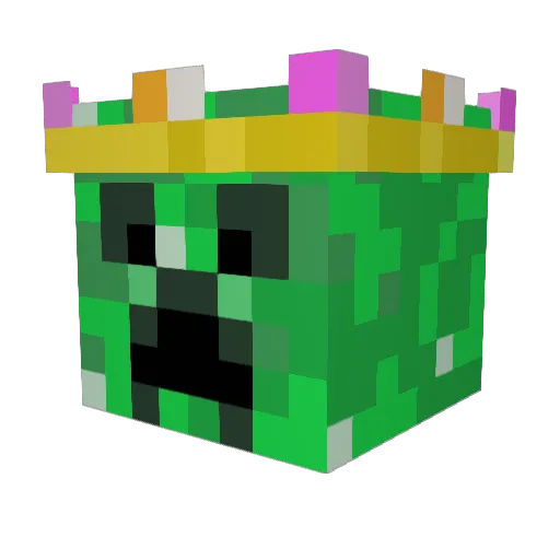 F3105 Minecraft avatar head, 3D render