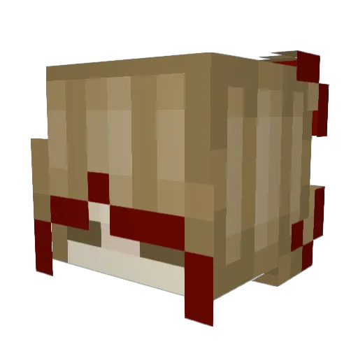 F3333R Minecraft avatar head, 3D render
