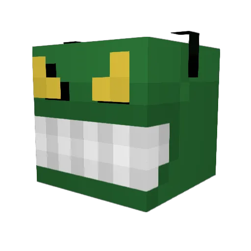 F33DM3 Minecraft avatar head, 3D render