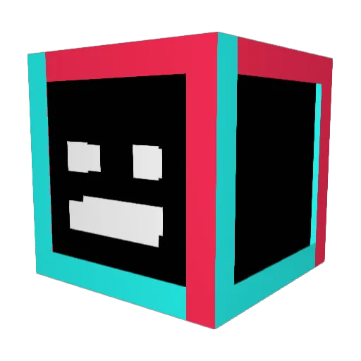 F33__ Minecraft avatar head, 3D render
