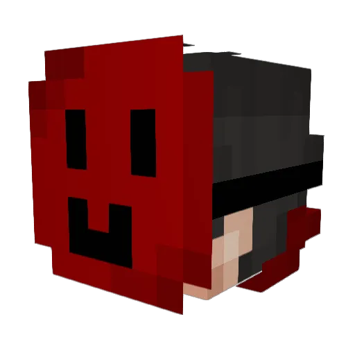 F3AT Minecraft avatar head, 3D render