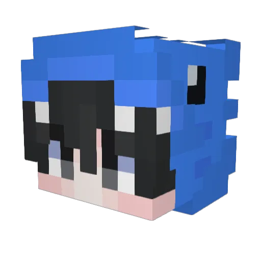 F3Lix27 Minecraft avatar head, 3D render