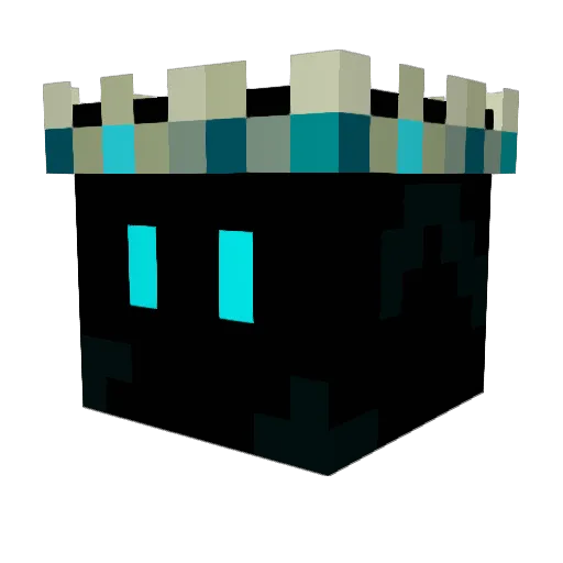 F3V3X Minecraft avatar head, 3D render