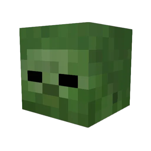 F3XOX Minecraft avatar head, 3D render