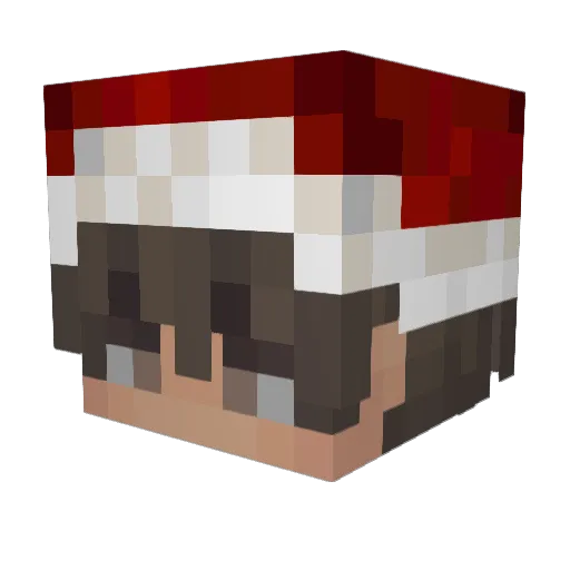 F3ddee Minecraft avatar head, 3D render