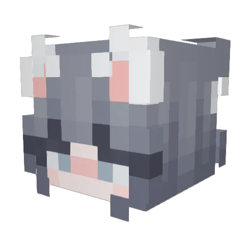 F3ee Minecraft avatar head, 3D render