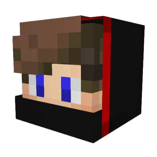 F3nix01 Minecraft avatar head, 3D render