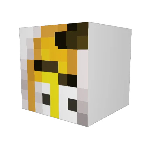 F3rlui Minecraft avatar head, 3D render