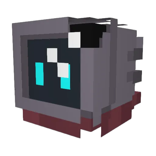 F3zz_ Minecraft avatar head, 3D render