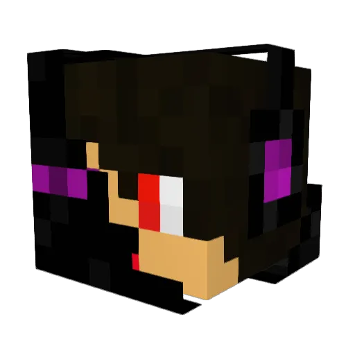 F4BI4N_01 Minecraft avatar head, 3D render