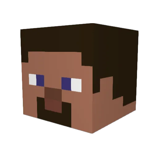 F4Corsair Minecraft avatar head, 3D render