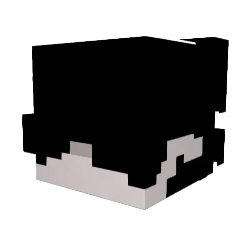F4JD Minecraft avatar head, 3D render