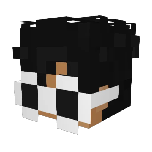F4RA0N Minecraft avatar head, 3D render