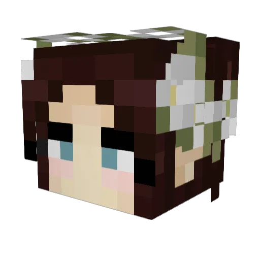 F4YY Minecraft avatar head, 3D render