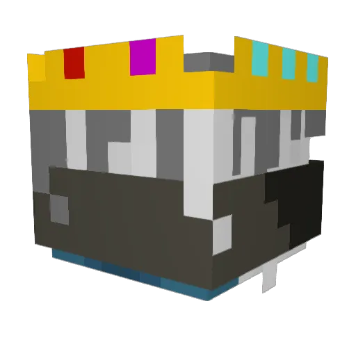 F4aith_ Minecraft avatar head, 3D render