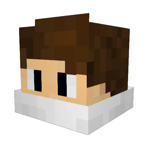 F4biG4m3r Minecraft avatar head, 3D render